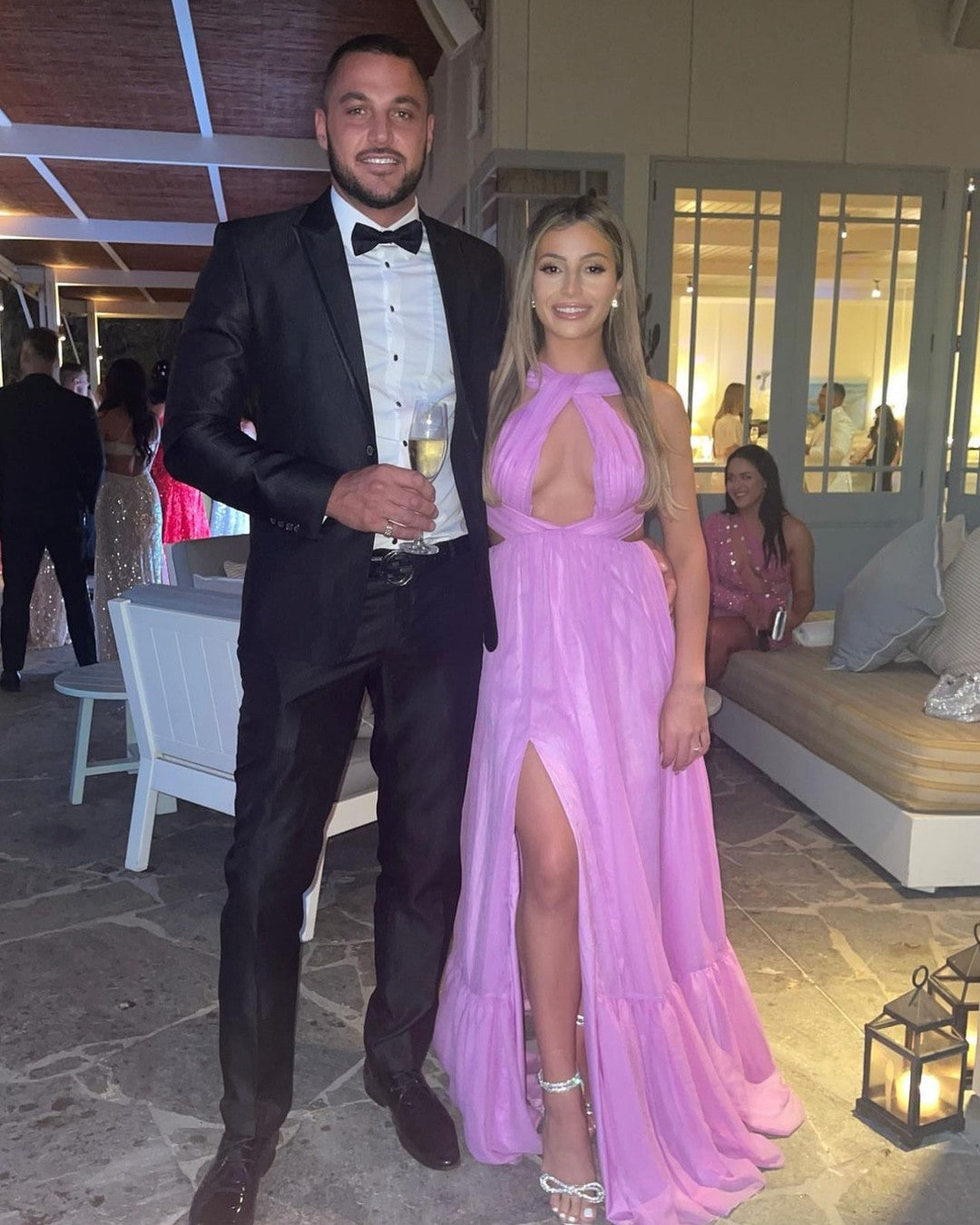Serena Lilac Chiffon Dress