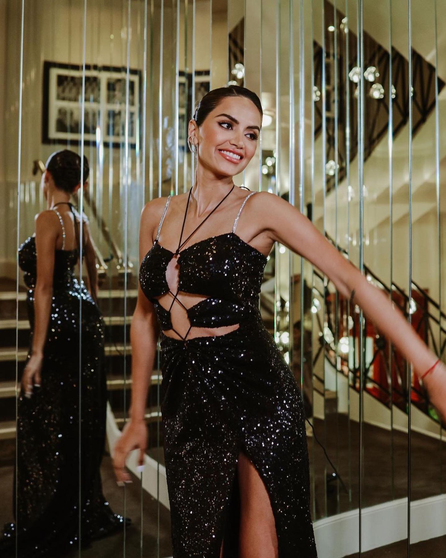 Nora Black Cutout Gown