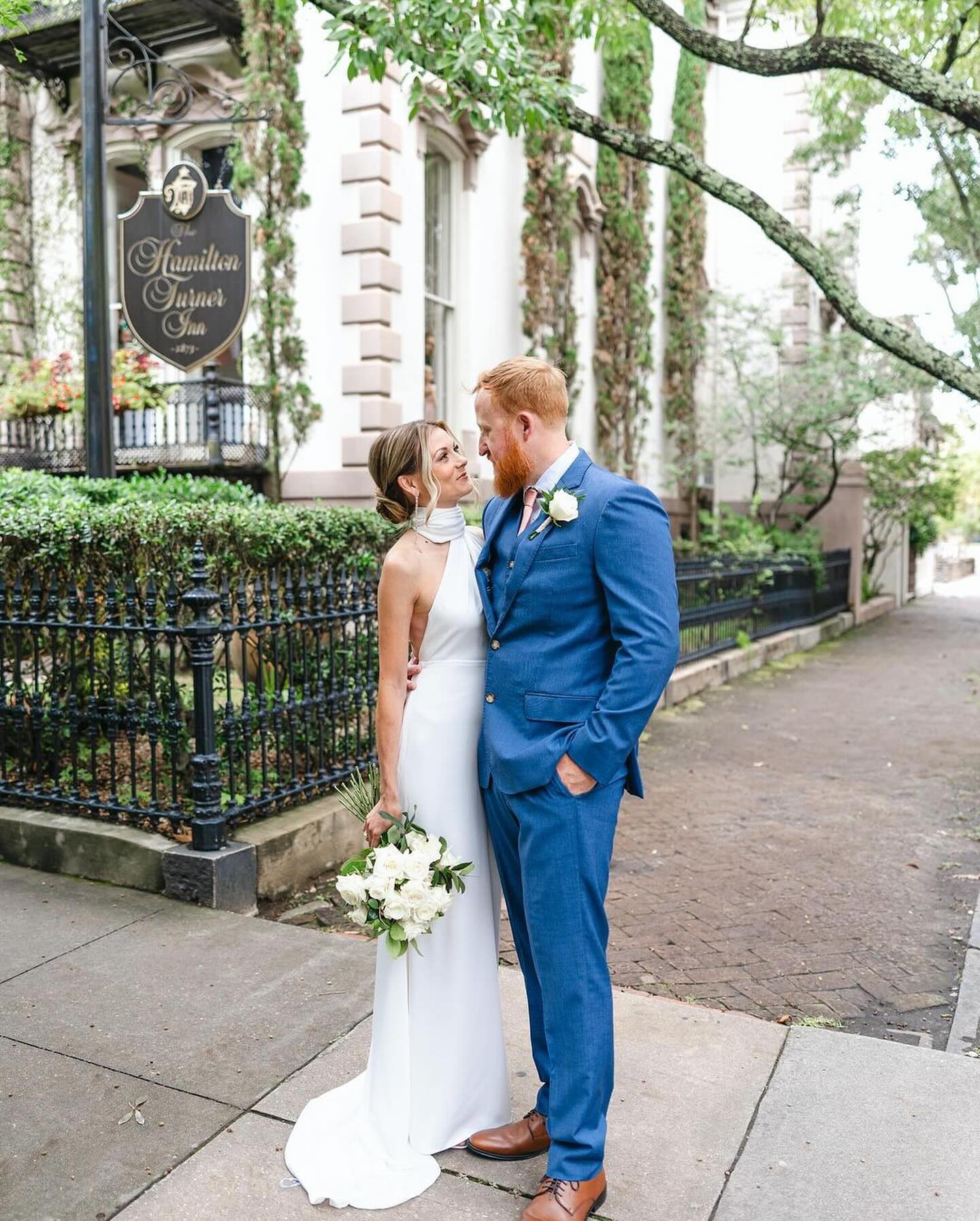 Camilla White Backless Gown