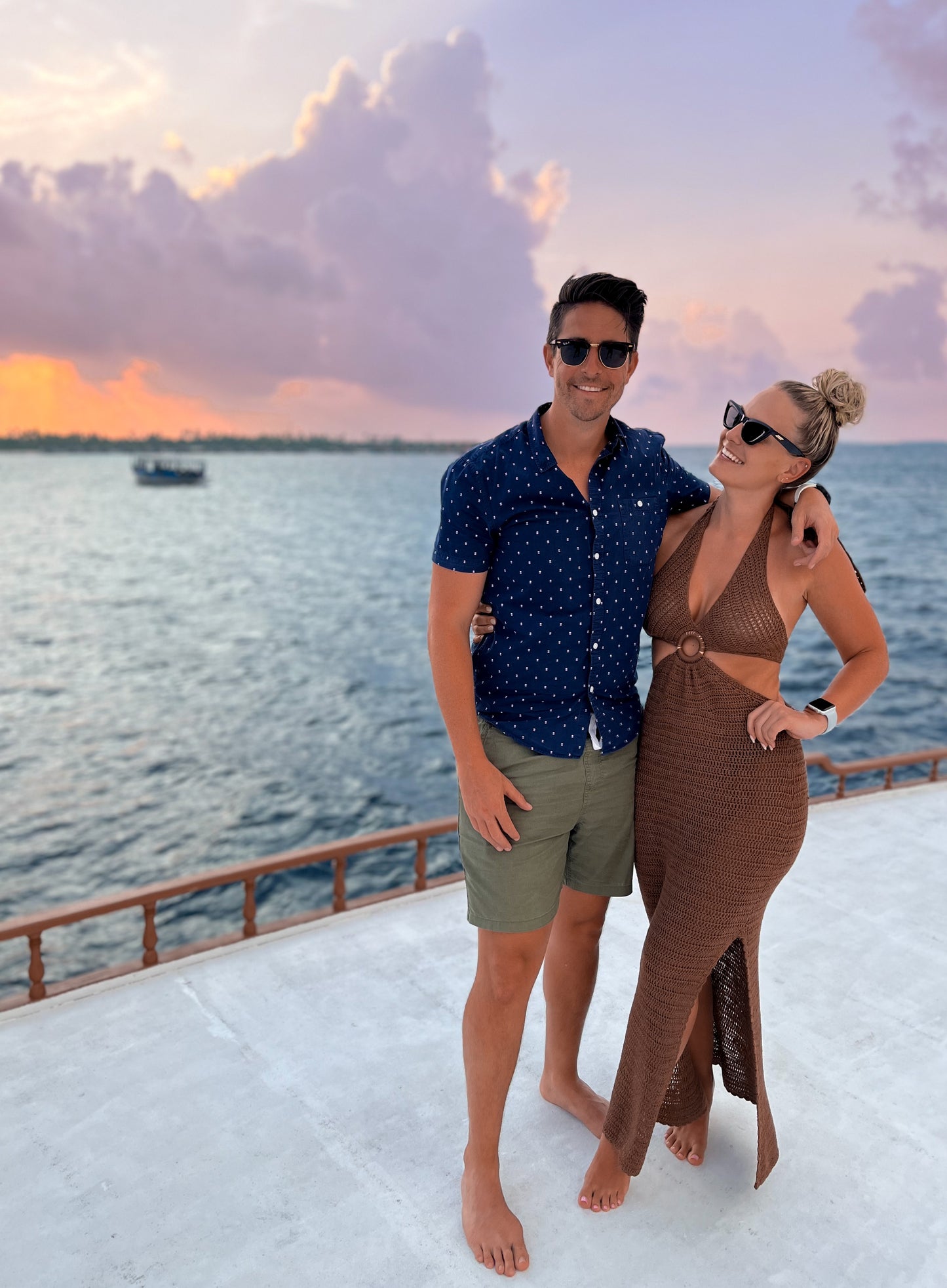 Sanaa Crochet Halter Maxi Dress