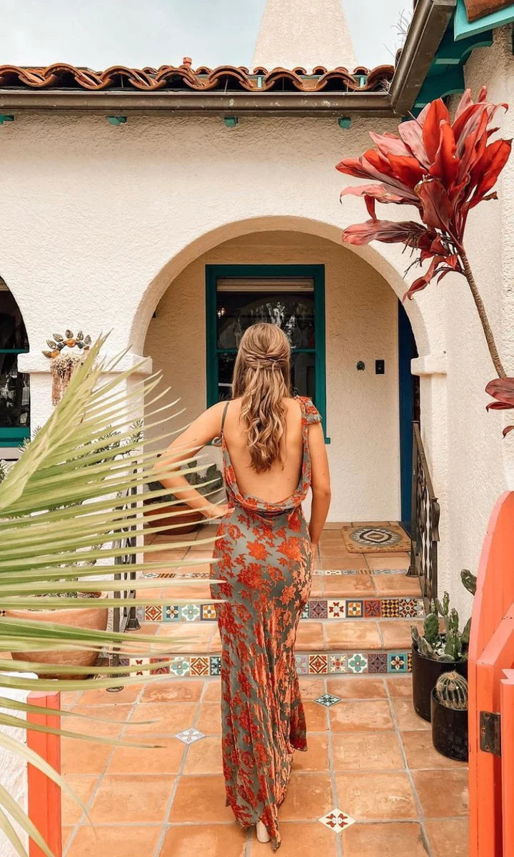 Zephyr Rose Maxi Dress
