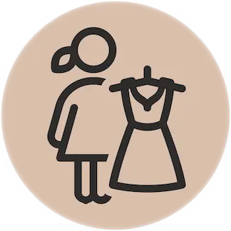 Try any dress at reduced cost for a day *valid Mondays