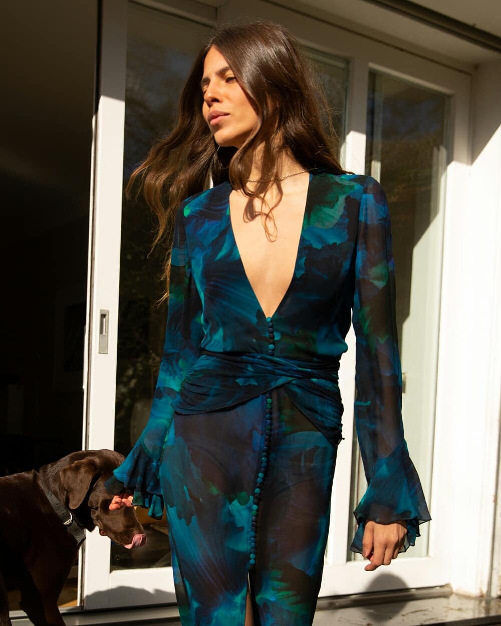Isabella Semi Sheer Floral Dress