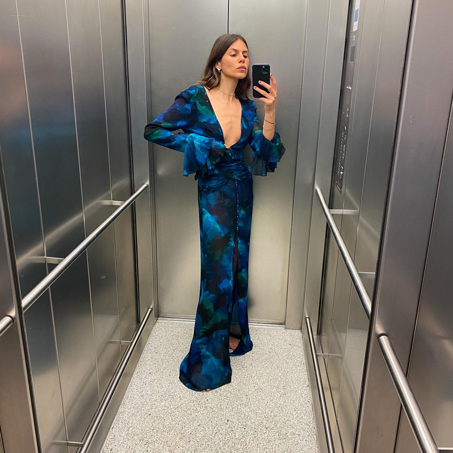 Isabella Semi Sheer Floral Dress