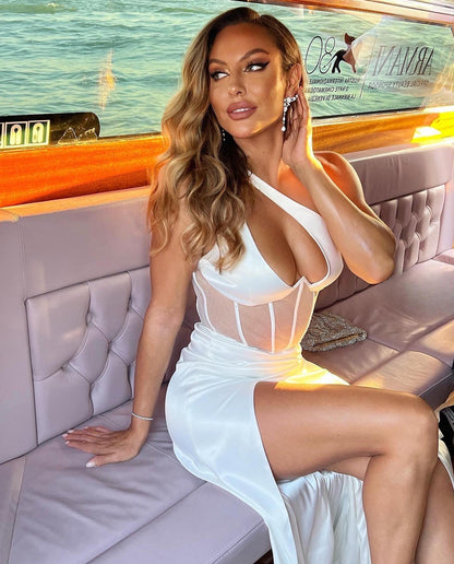 Lelia White Stain Gown