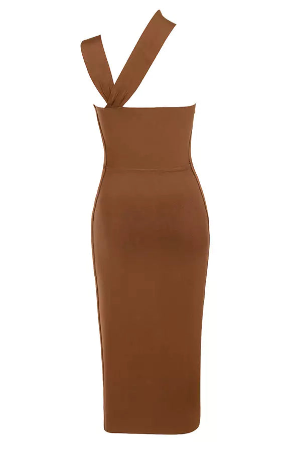 Rent Asha Tan Semi Formal Dress House of CB Cult Crush