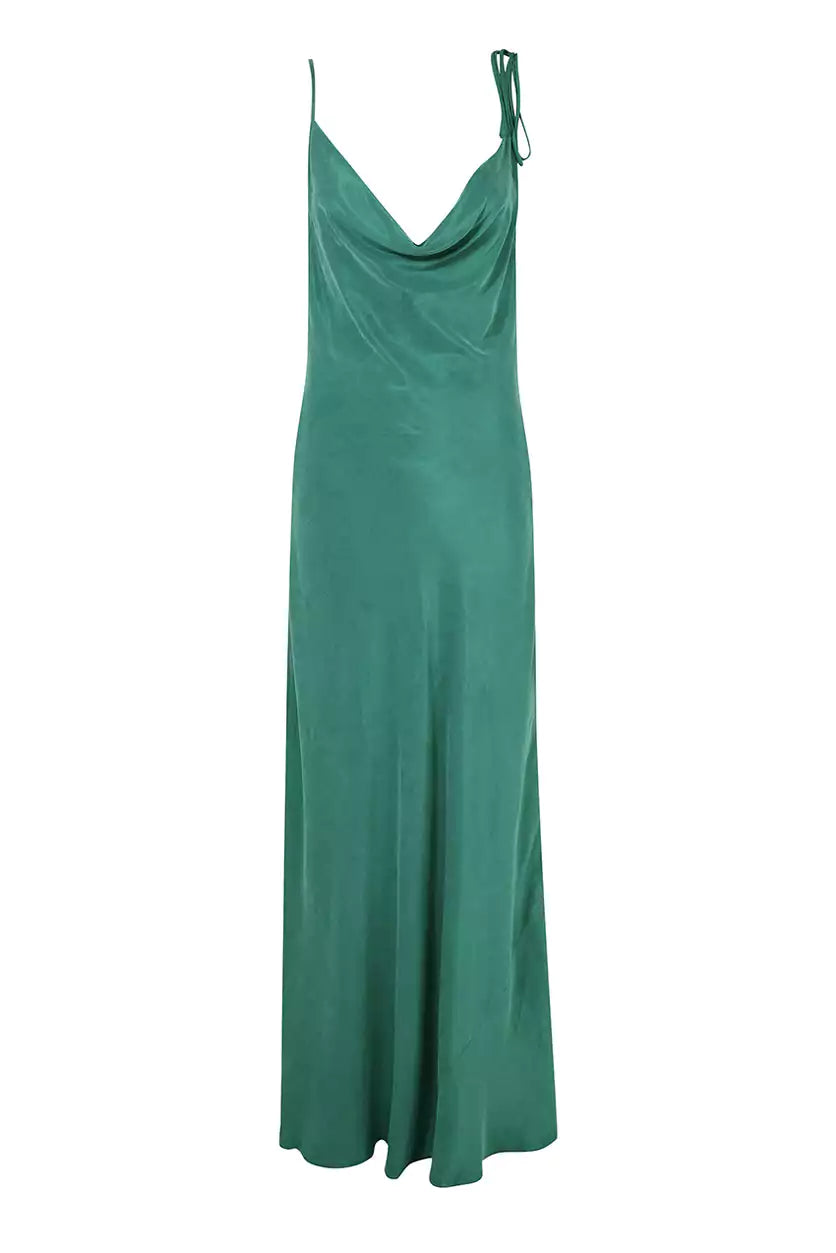 Shop the Tula Emerald Green Maxi Slip Dress | Rat & Boa | Cult Crush