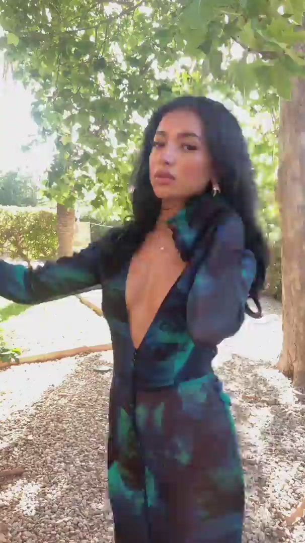 Isabella Semi Sheer Floral dress hire at Cult Crushupdated#gid://shopify/Video/22676494123078#video_id