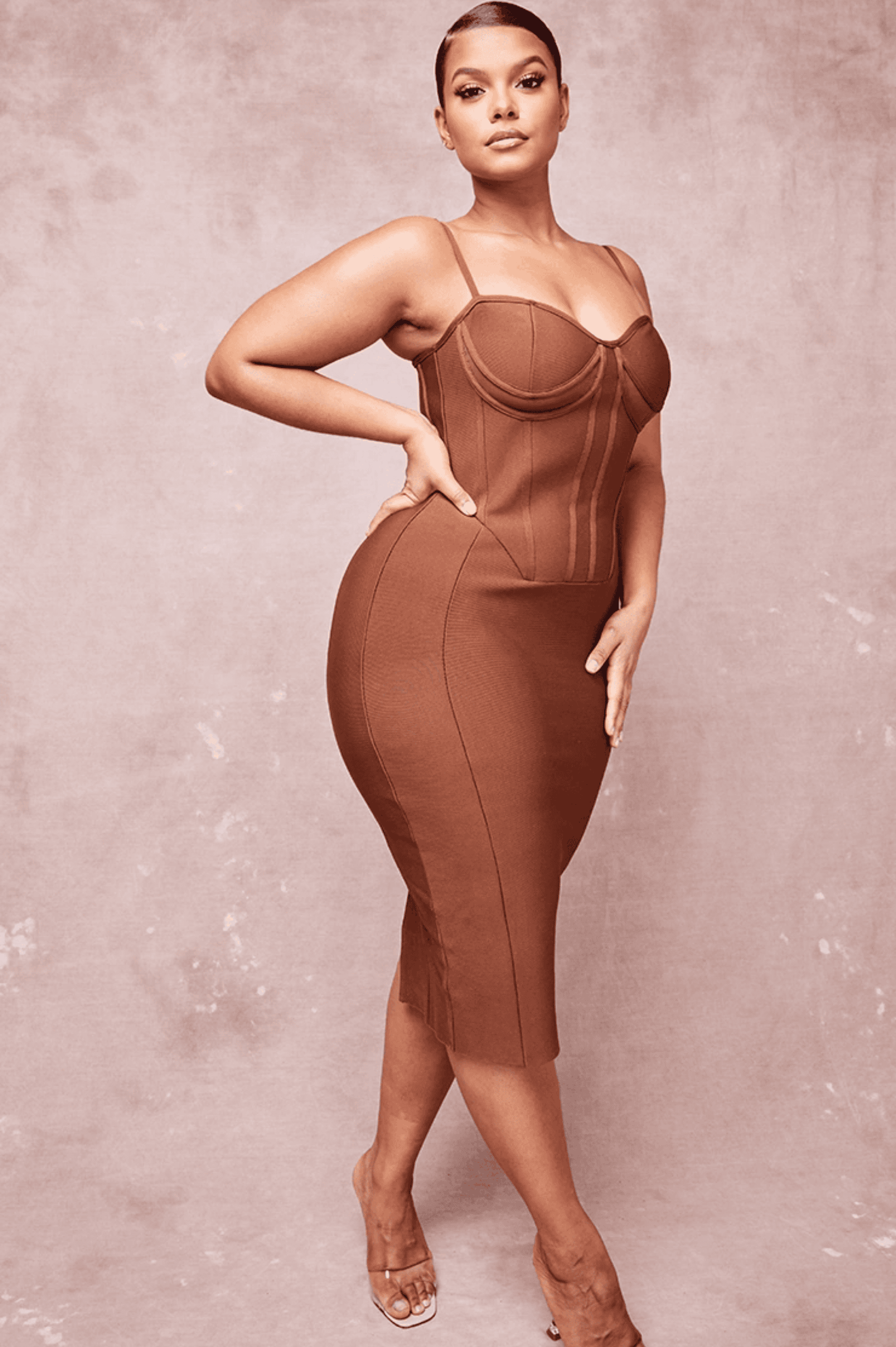 Rent Luciella Chocolate Midi Dress Plus Size Birthday Dresses